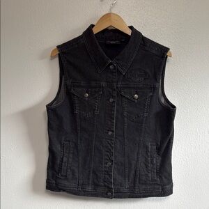 Harley-Davidson Charcoal Denim Vest